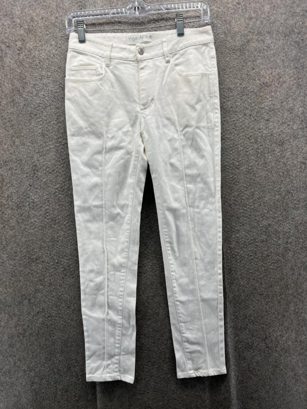 Yigal Azrouel Jeans Womens 0 White Light Wash Skinny Stretch Ankle Denim Pants